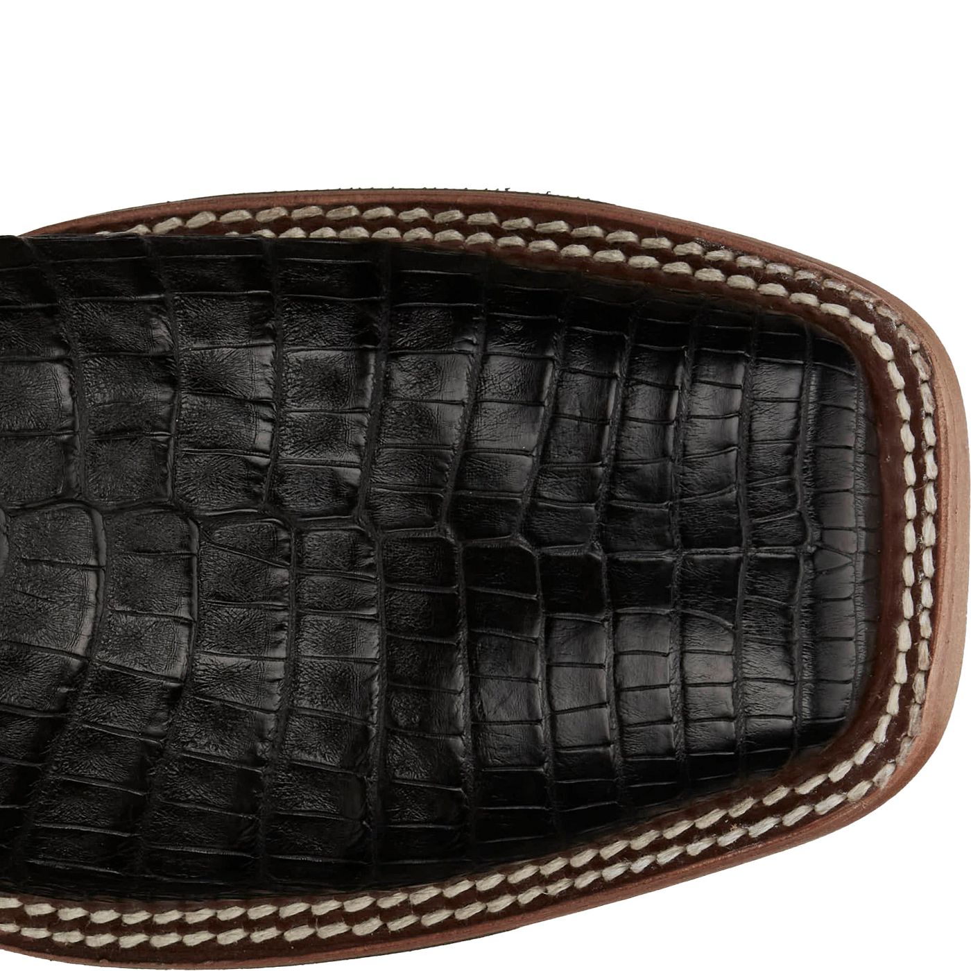 Justin Boots Men's Haggard 11" Western Boot - Black Caiman (GR5705) - View 4