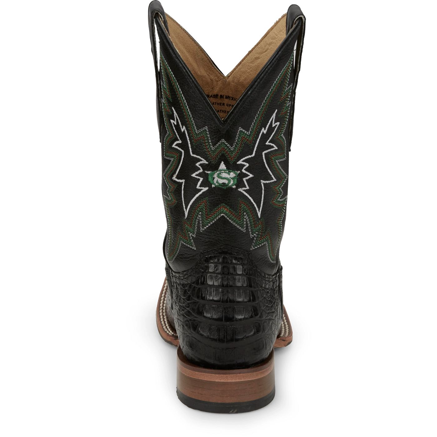 Justin Boots Men's Haggard 11" Western Boot - Black Caiman (GR5705) - View 5