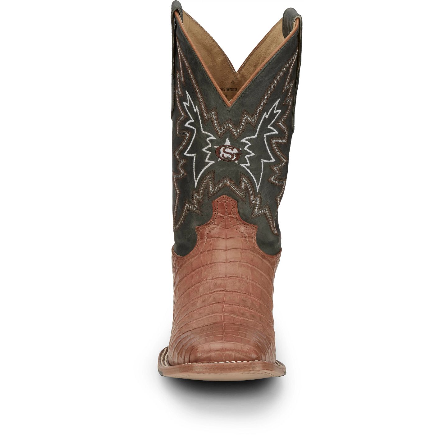 Justin Boots Men's Haggard 11" Western Boot - Tan Caiman (GR5706) - View 7