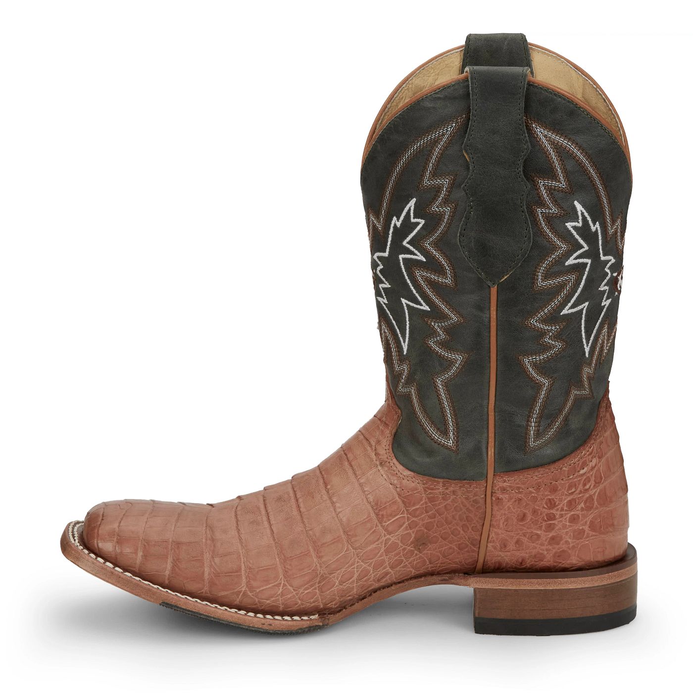 Justin Boots Men's Haggard 11" Western Boot - Tan Caiman (GR5706) - View 8