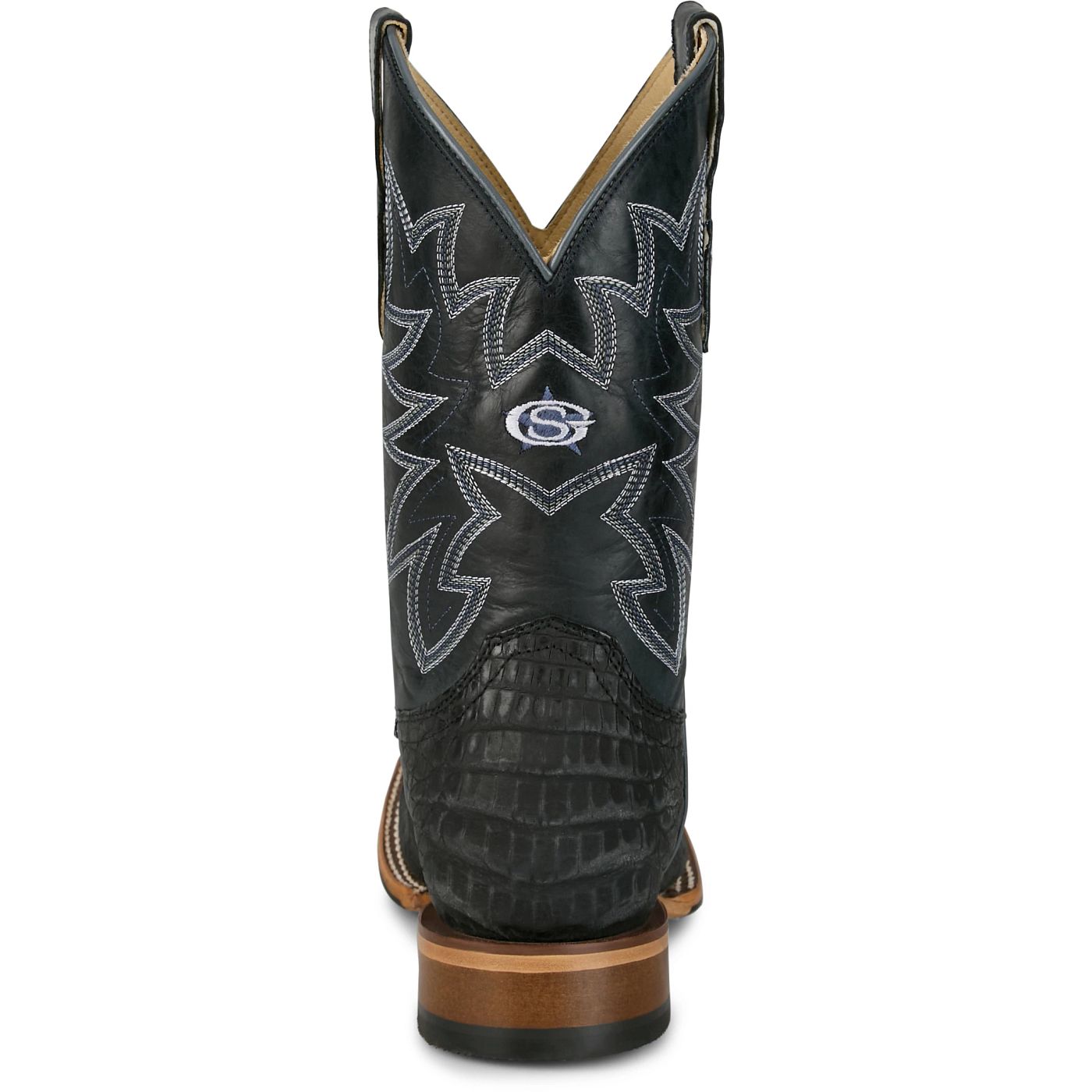Justin Boots Men's San Antone 11" Western Boot - Blue Sapphire Caiman (GR5710) - View 5