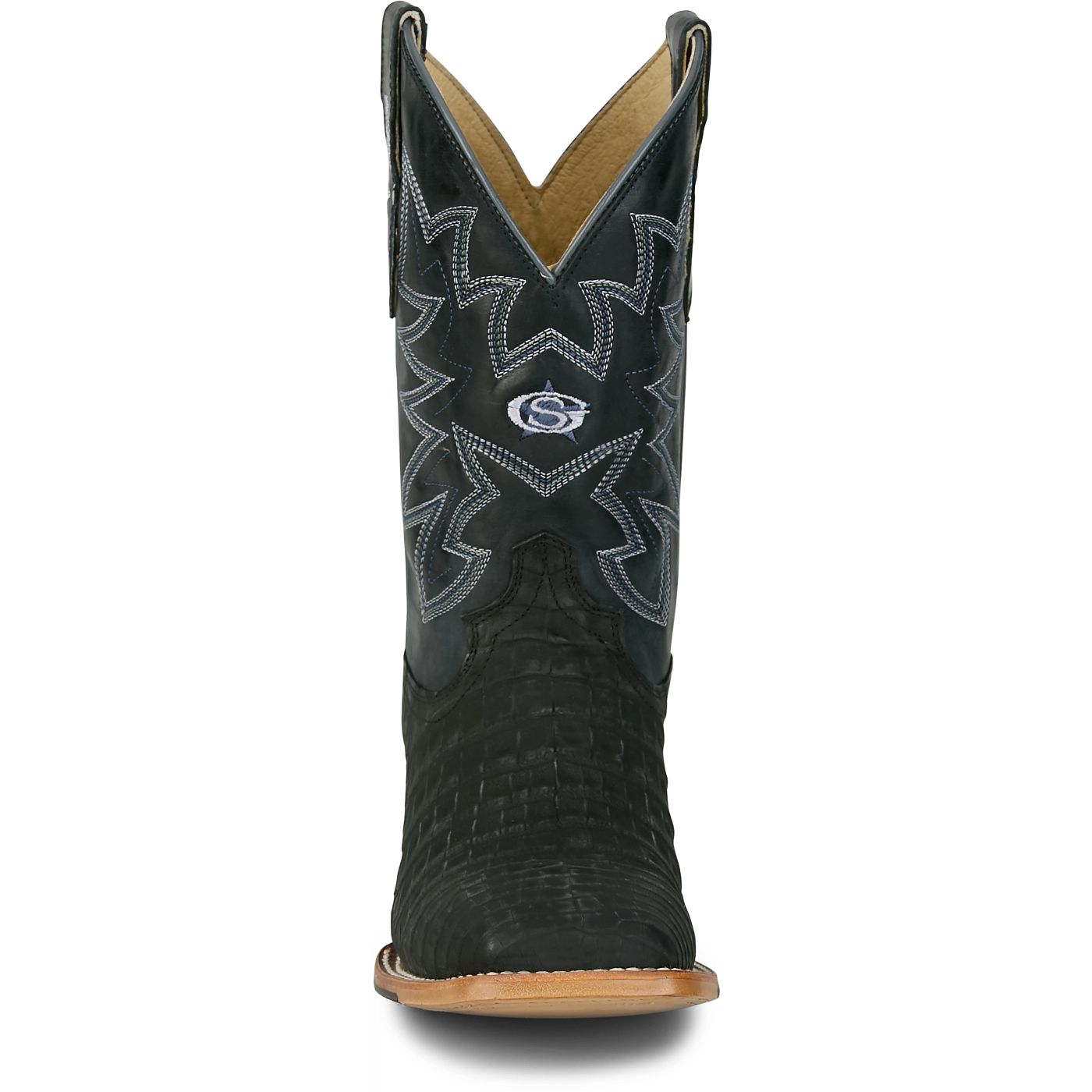 Justin Boots Men's San Antone 11" Western Boot - Blue Sapphire Caiman (GR5710) - View 7
