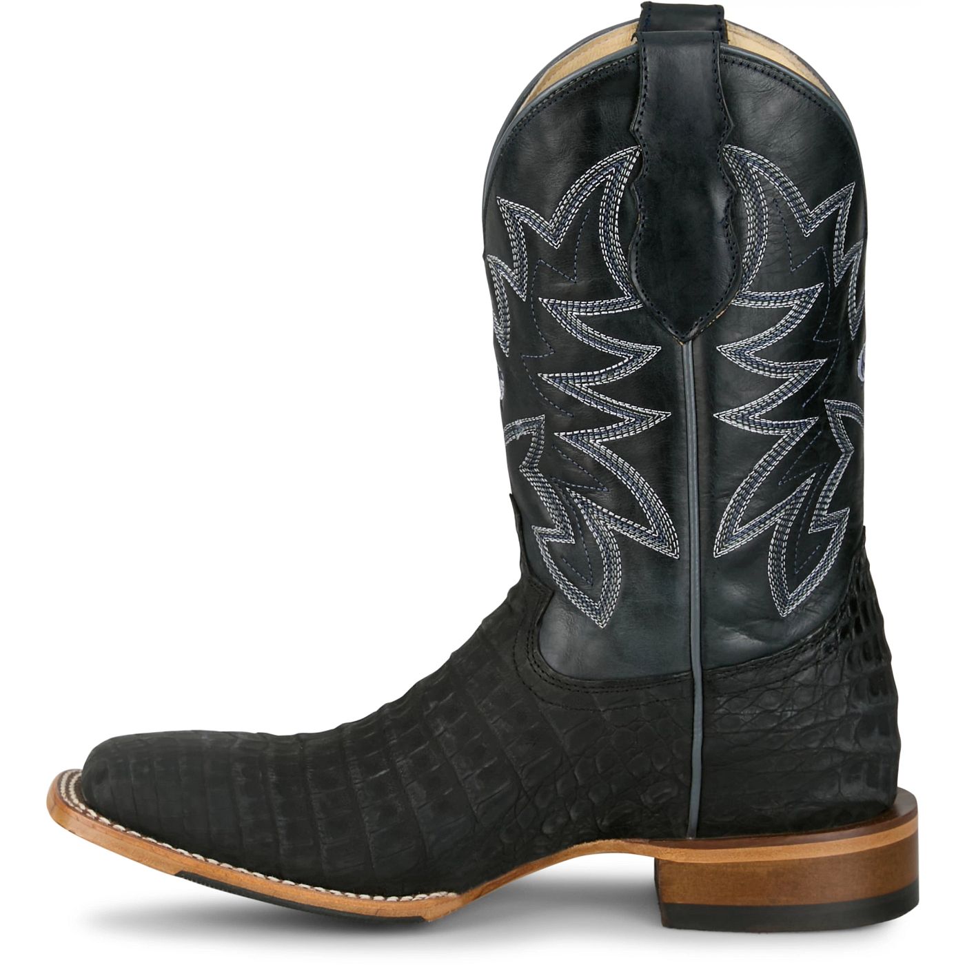 Justin Boots Men's San Antone 11" Western Boot - Blue Sapphire Caiman (GR5710) - View 8