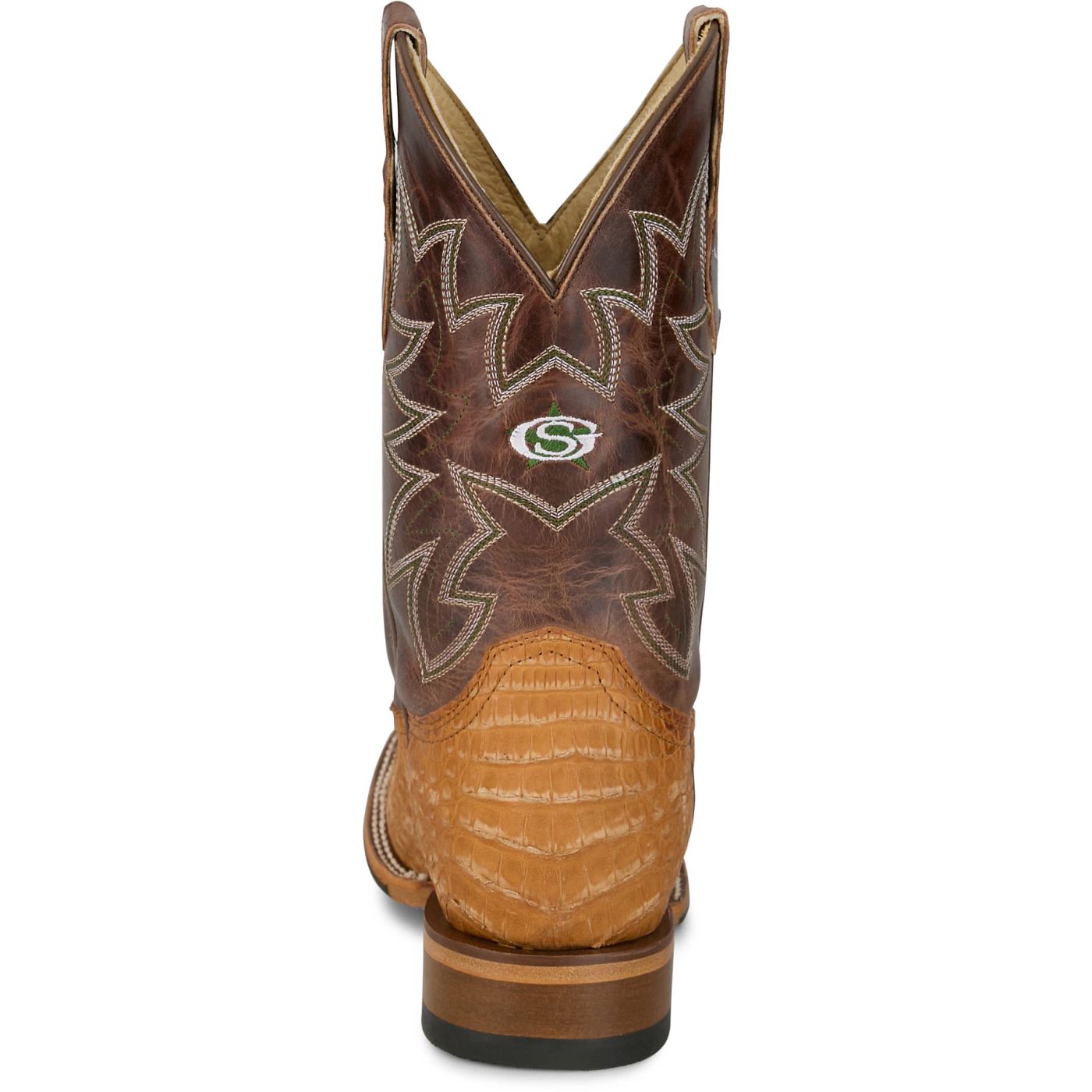 Justin Boots Men's San Antone 11" Western Boot - Cedar Brown Caiman (GR5711) - View 5