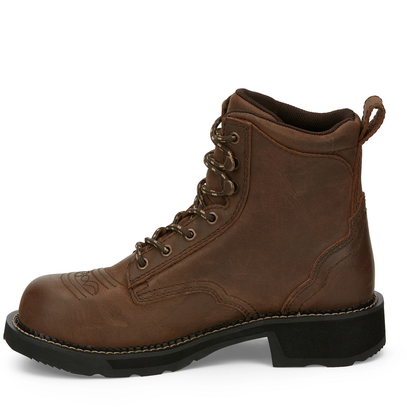 Justin Work Women's Katerina 6" Steel Toe Waterproof Boot - Aged Bark (GY985) - View 8