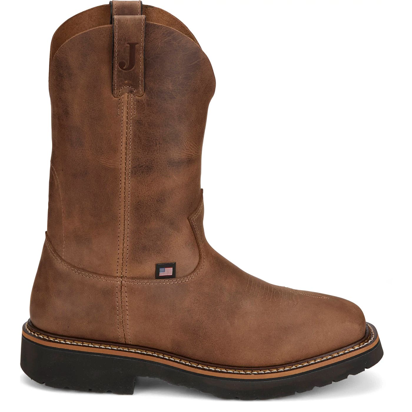 Justin Work Men's Ames 11" Work Boot - Walnut Brown (HL4222) - View 3