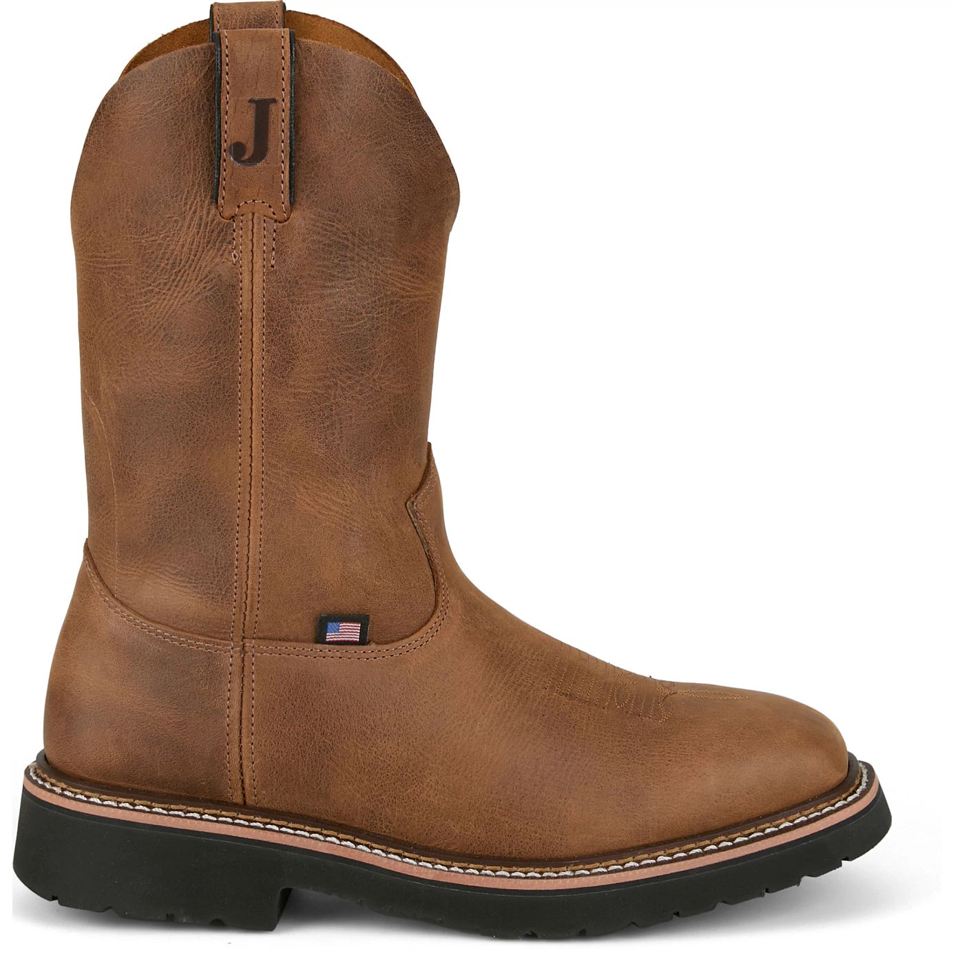 Justin Work Men's Ames 11" Steel Toe Boot - Walnut Brown (HL4223) - View 3