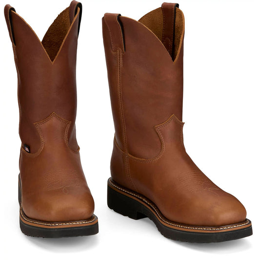 Justin Work Men's Lafayette 11" Work Boot - Cinnamon (HL4226) - Front View