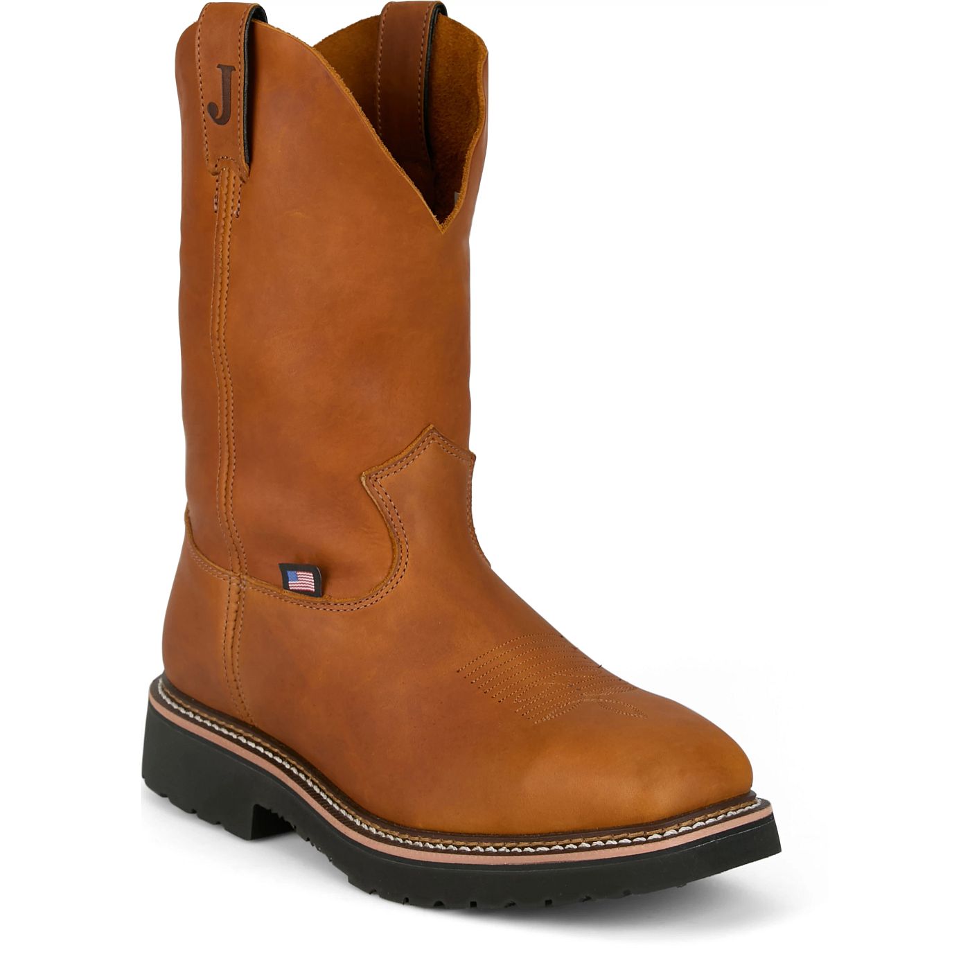 Justin Work Men's Lafayette 11" Steel Toe Boot - Cinnamon (HL4227) - View 2