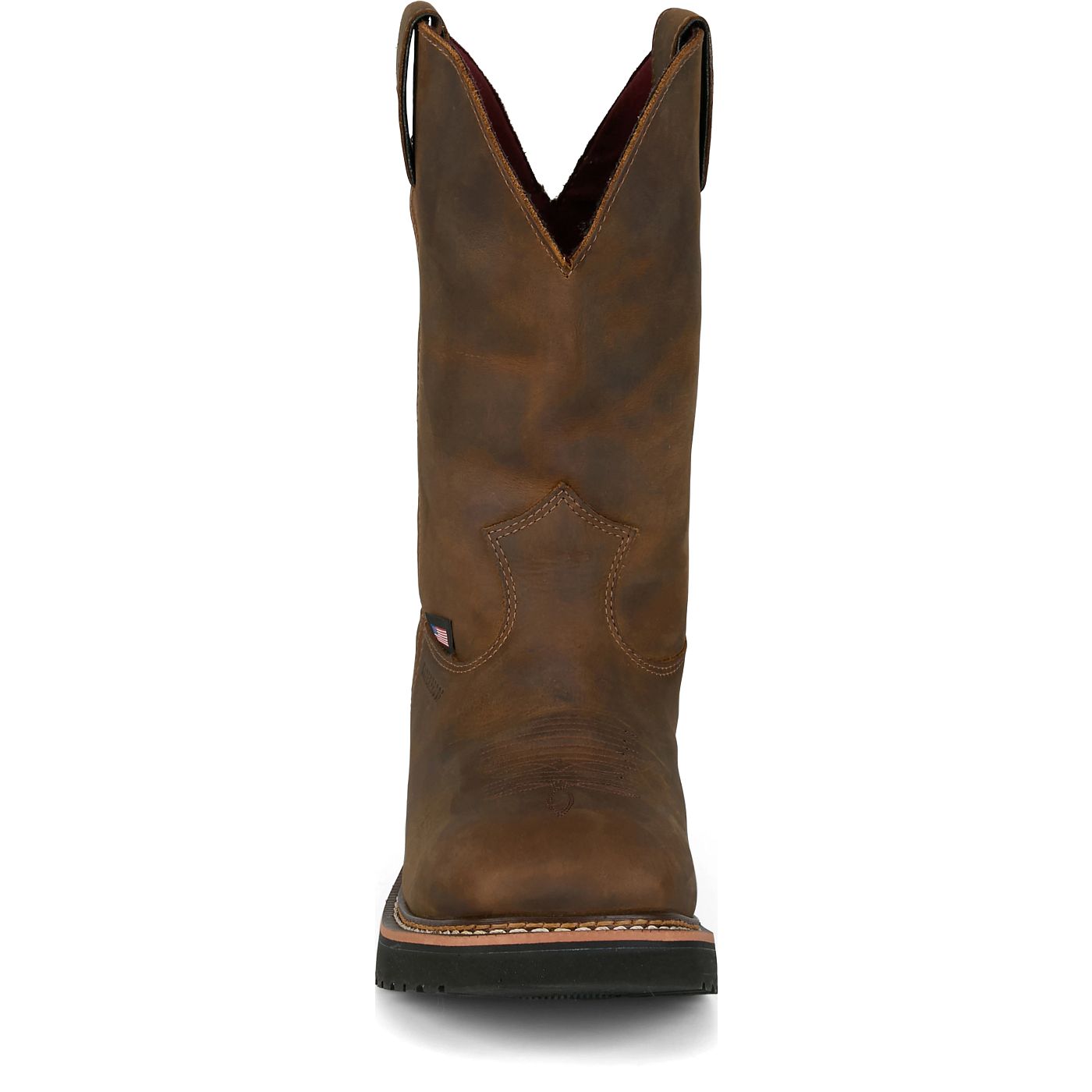 Justin Work Men's Billings 11" Waterproof Boot - Hickory Brown (HL4234) - View 7