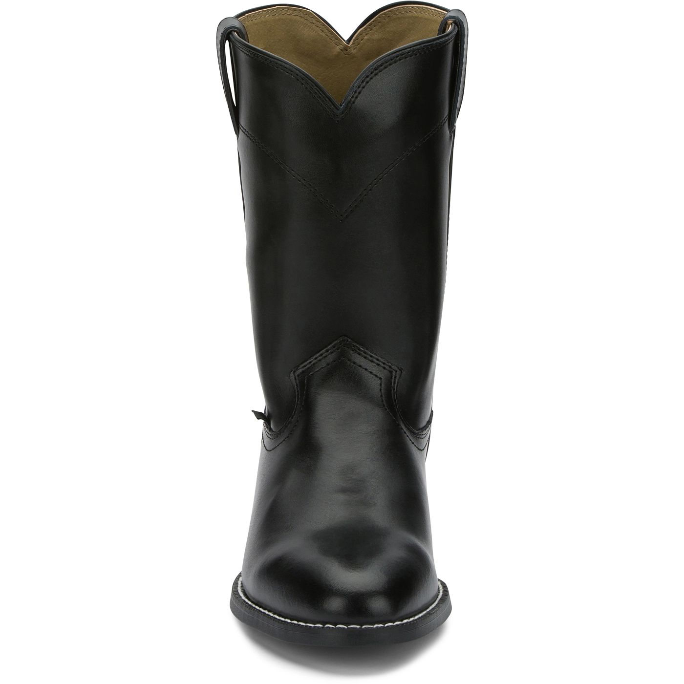 Justin Boots Men's Temple 10" Roper Western Boot - Black (JB3000) - View 7