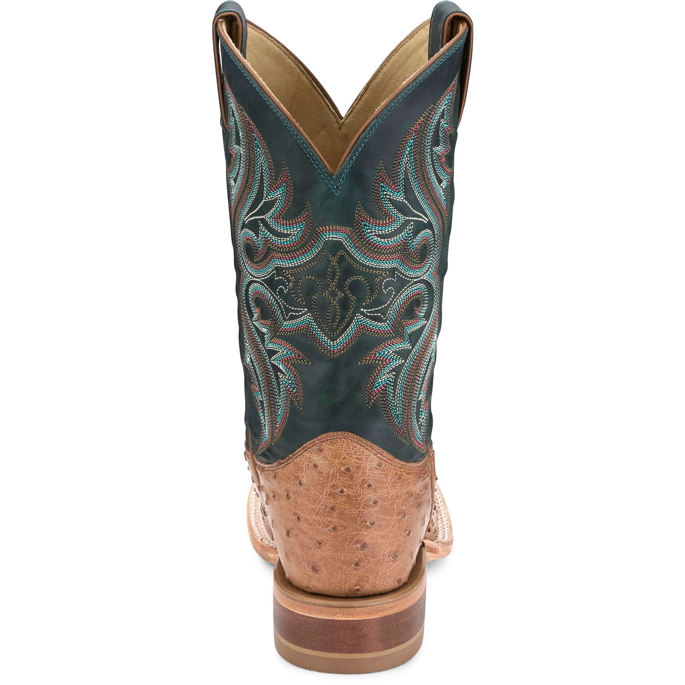 Justin Boots Men's Moseley 11" Full Quill Ostrich Western Boot - Forest Green (JE5171) - View 5