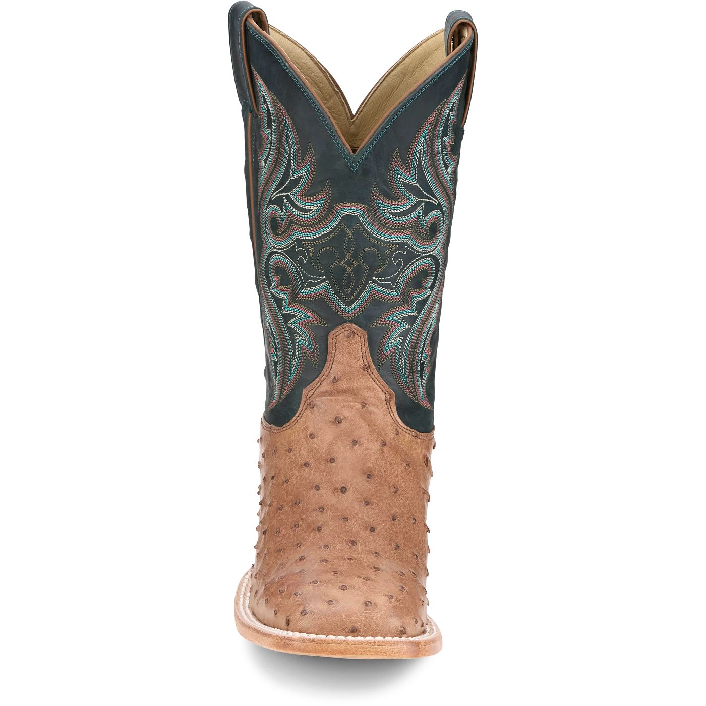 Justin Boots Men's Moseley 11" Full Quill Ostrich Western Boot - Forest Green (JE5171) - View 7