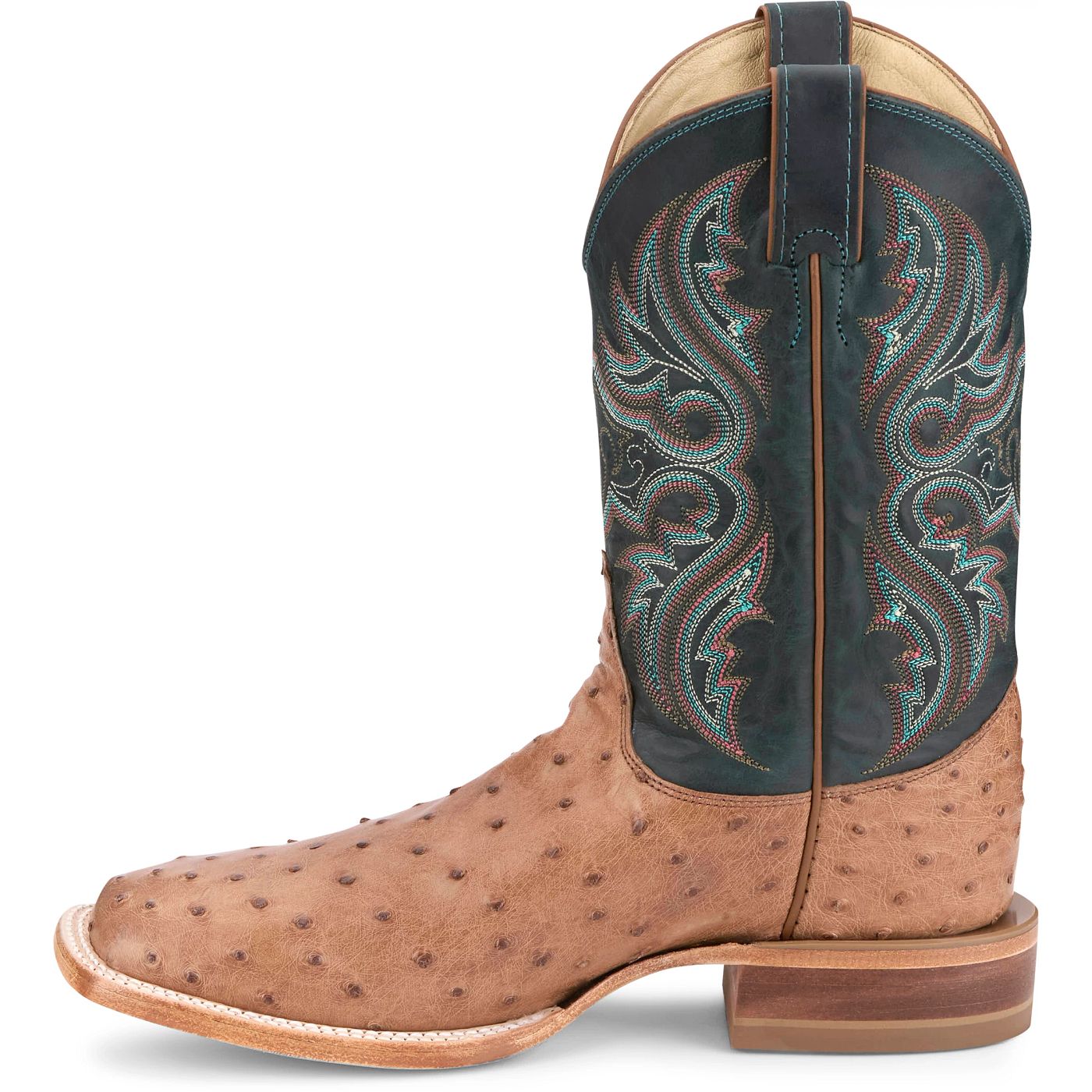 Justin Boots Men's Moseley 11" Full Quill Ostrich Western Boot - Forest Green (JE5171) - View 8