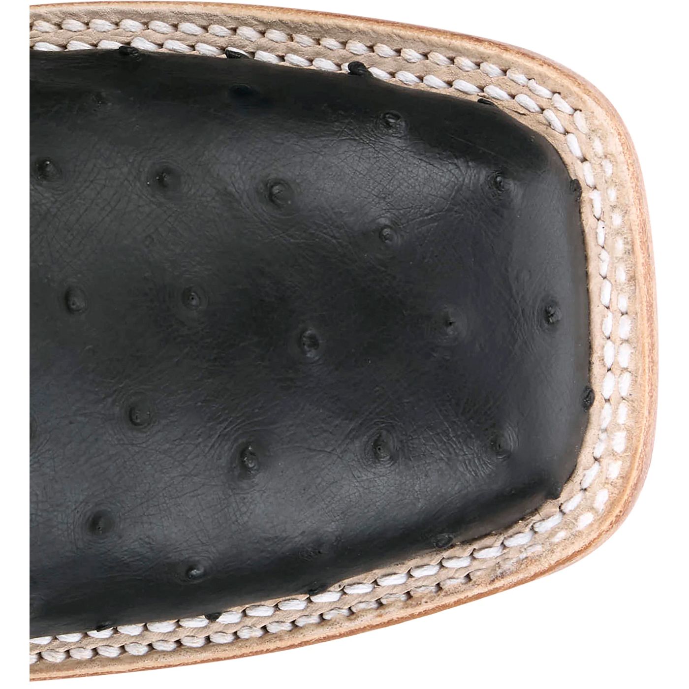 Justin Boots Men's Moseley 11" Full Quill Ostrich Western Boot - Shadow Black (JE5173) - View 4