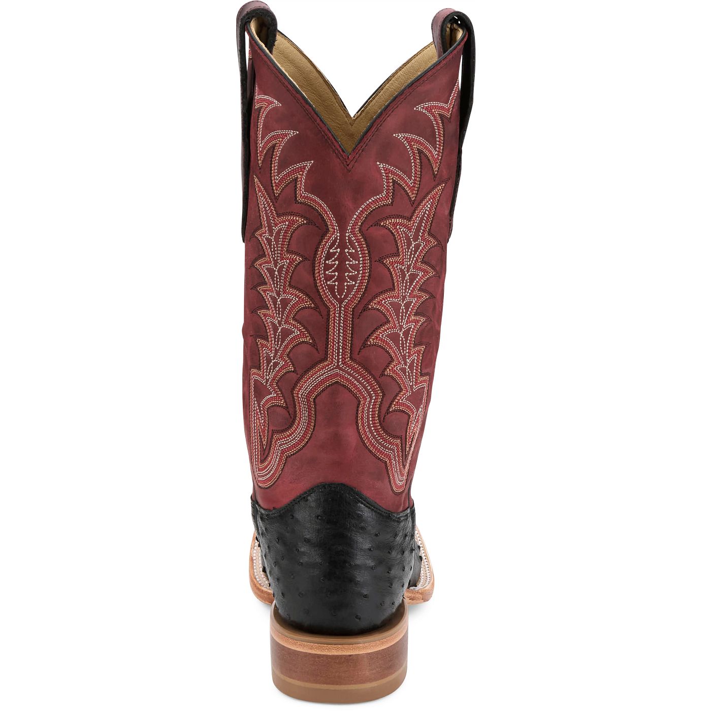 Justin Boots Men's Chisolm 13" Full Quill Ostrich Western Boot - Salsa (JE8171) - View 5
