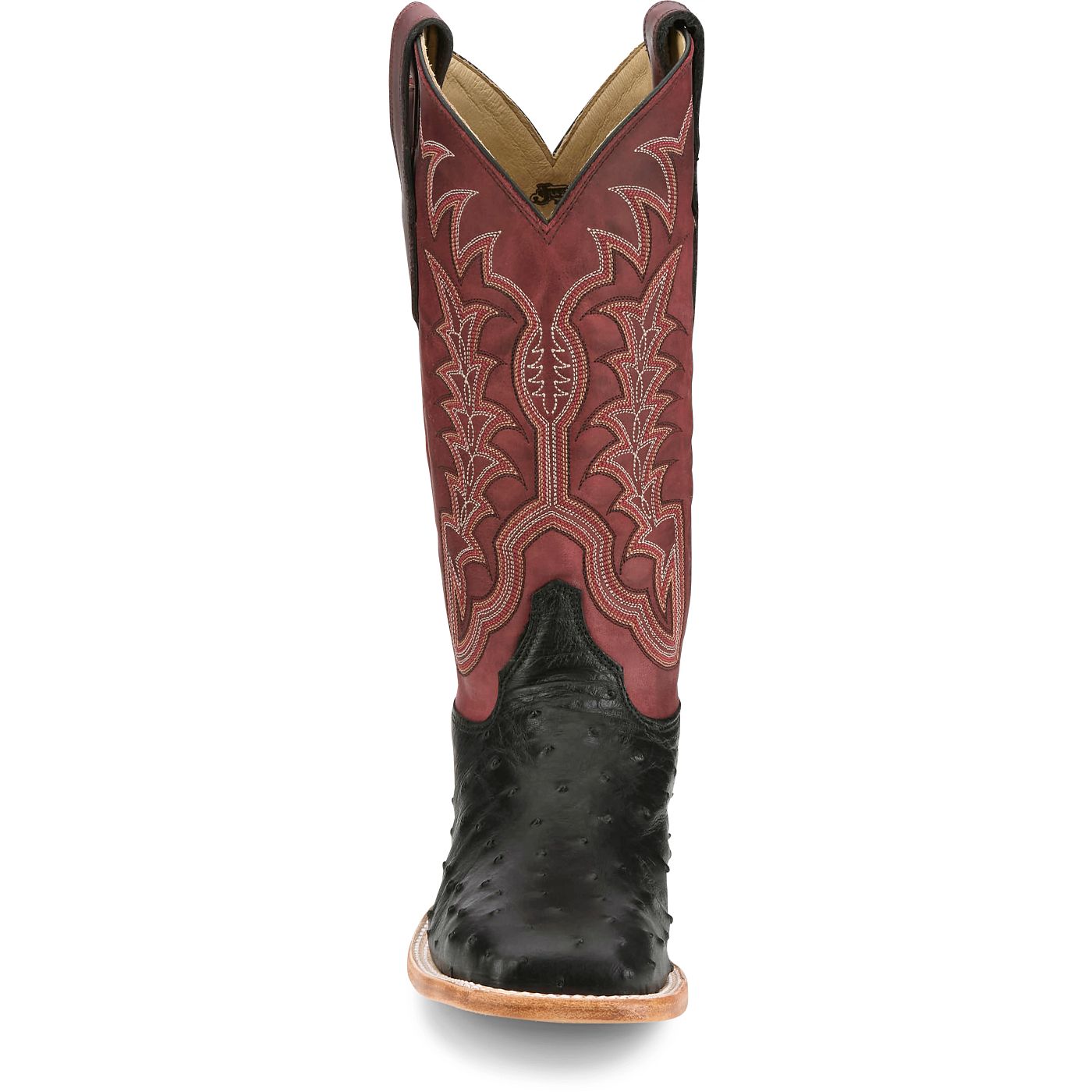 Justin Boots Men's Chisolm 13" Full Quill Ostrich Western Boot - Salsa (JE8171) - View 7