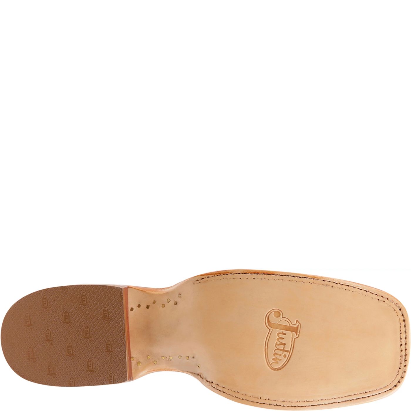 Justin Boots Men's Chisolm 13" Full Quill Ostrich Western Boot - Warm Taupe (JE8172) - View 6