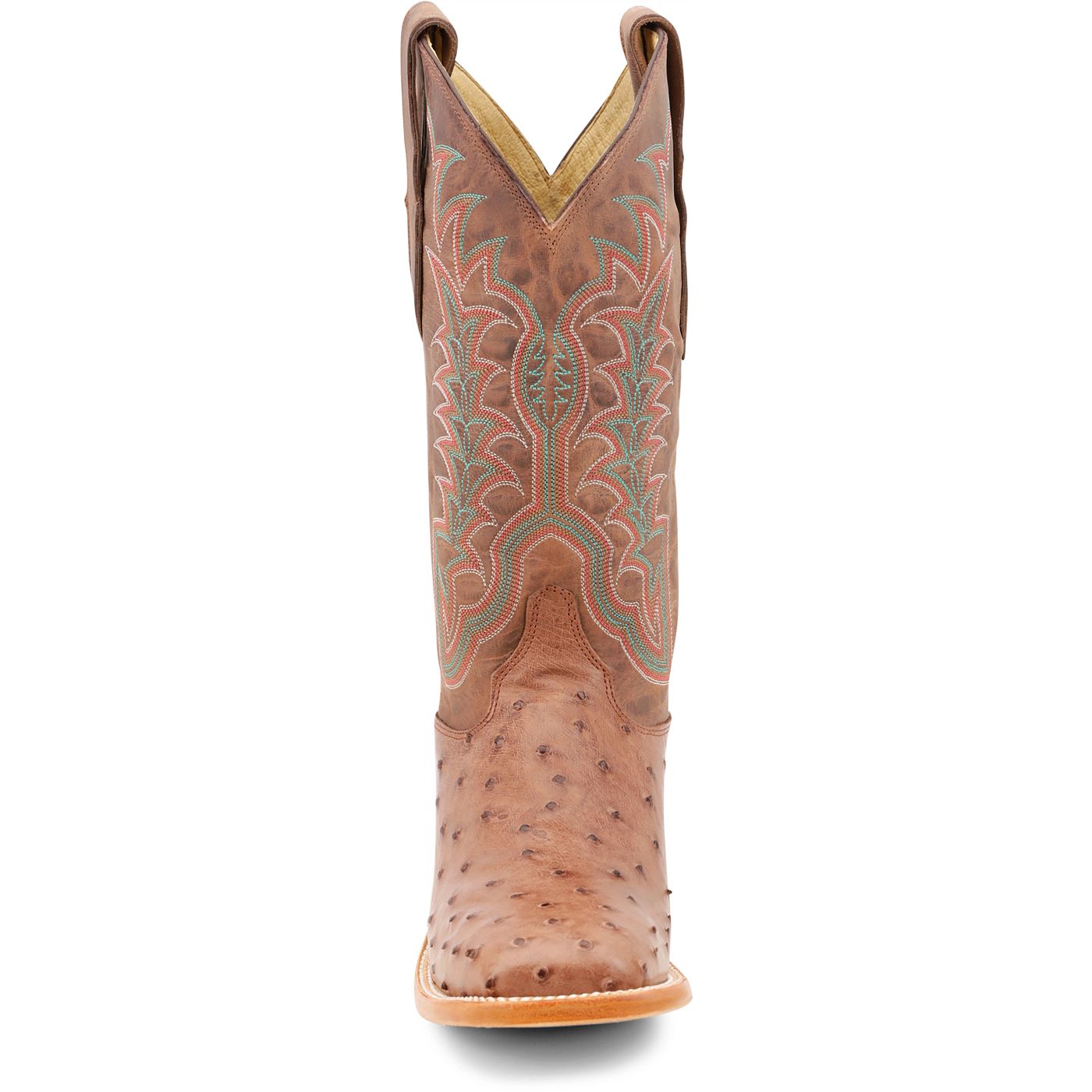 Justin Boots Men's Chisolm 13" Full Quill Ostrich Western Boot - Warm Taupe (JE8172) - View 7