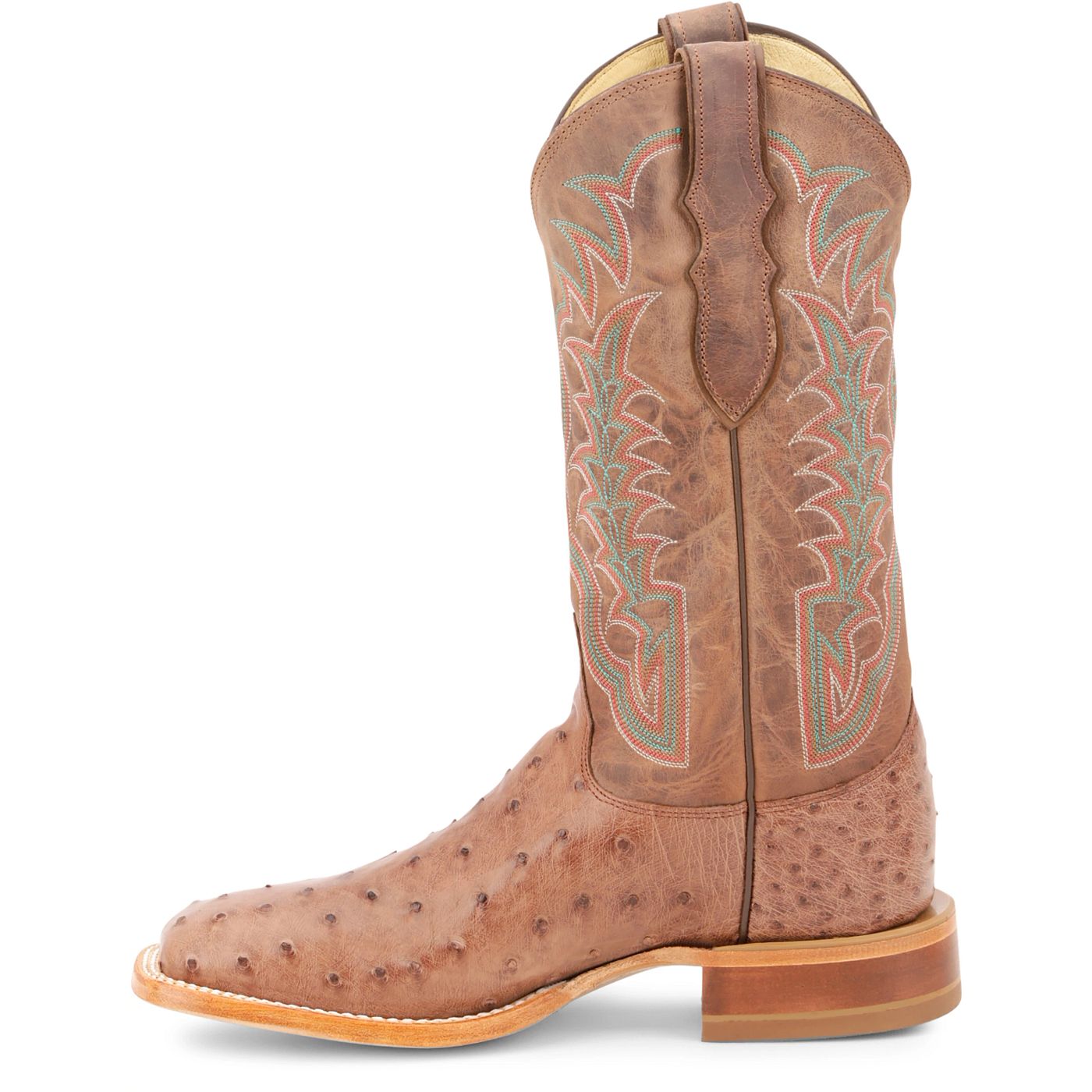 Justin Boots Men's Chisolm 13" Full Quill Ostrich Western Boot - Warm Taupe (JE8172) - View 8