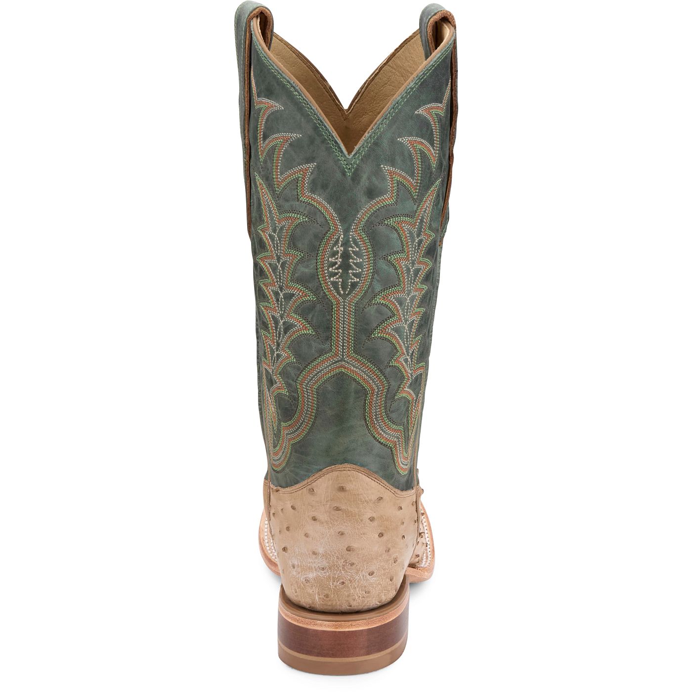 Justin Boots Men's Chisolm 13" Full Quill Ostrich Western Boot - Mint Green (JE8173) - View 5