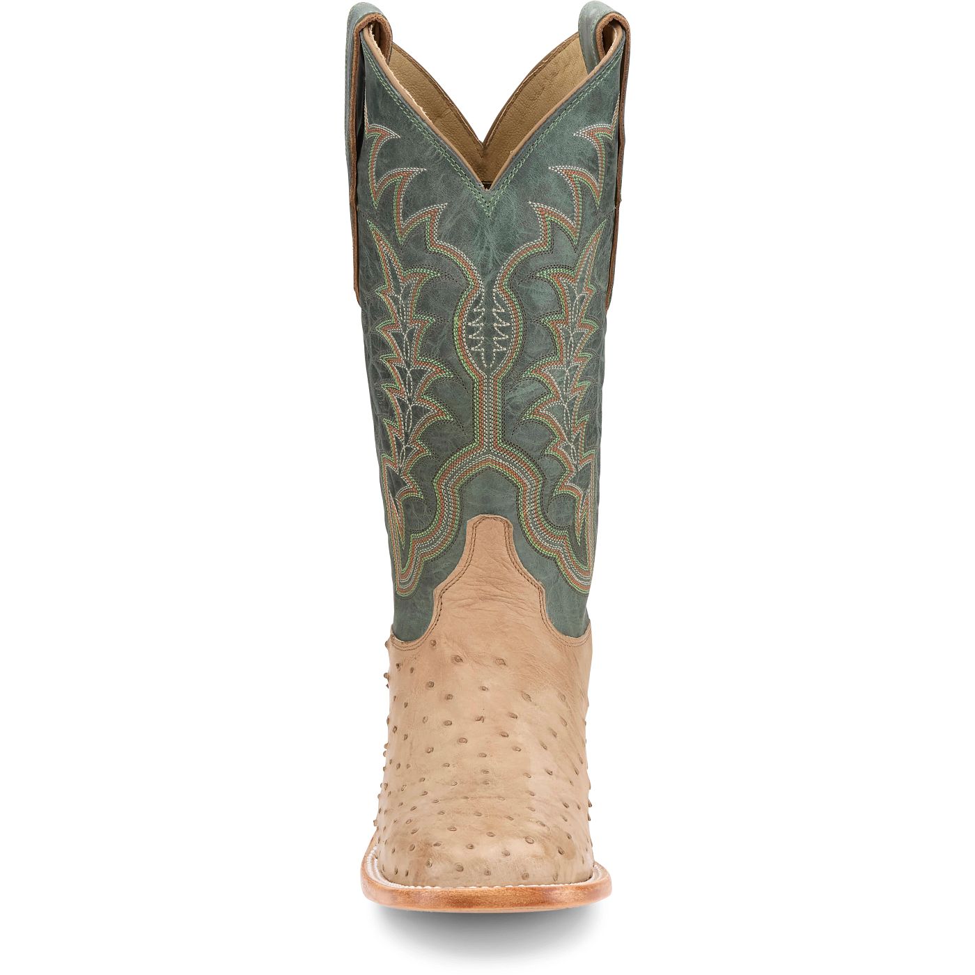 Justin Boots Men's Chisolm 13" Full Quill Ostrich Western Boot - Mint Green (JE8173) - View 7