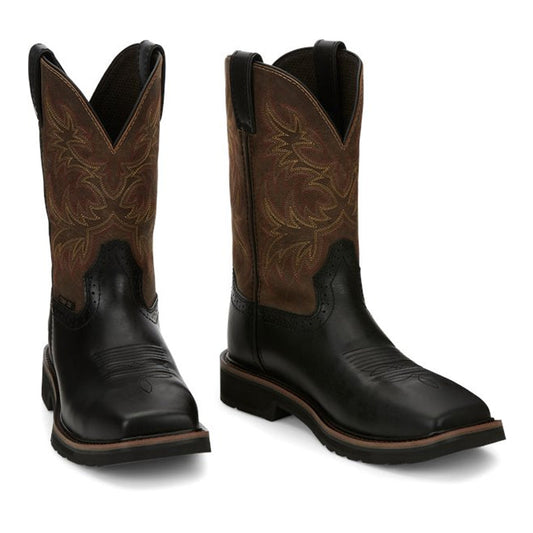 Justin Boots Driller Comp Toe Black (SE4818)