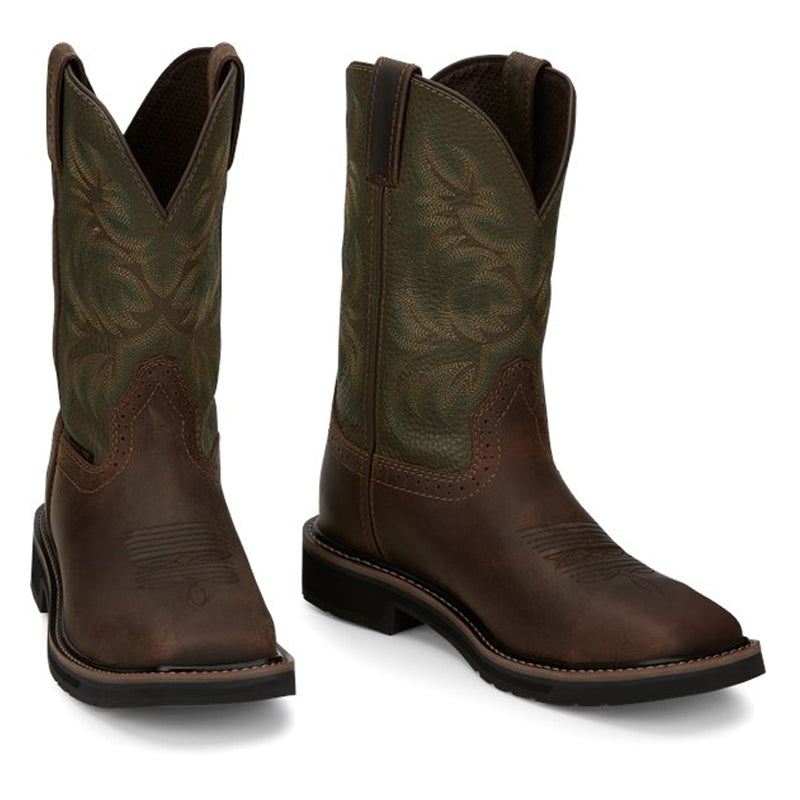 Justin Boots Driller Steel Toe Brown (SE4688)