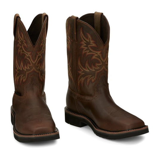 Justin Boots Driller Steel Toe Brown (SE4690)