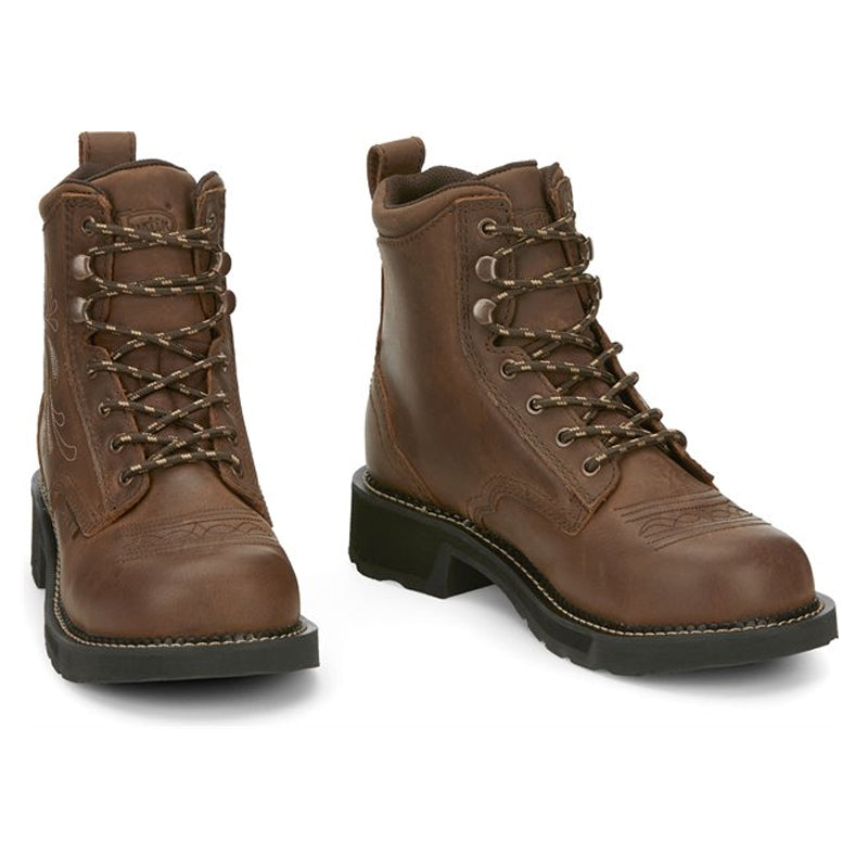 Justin Boots Katerina Steel Toe Aged Bark (GY985)