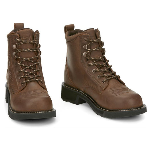Justin Boots Katerina Steel Toe Aged Bark (GY985)
