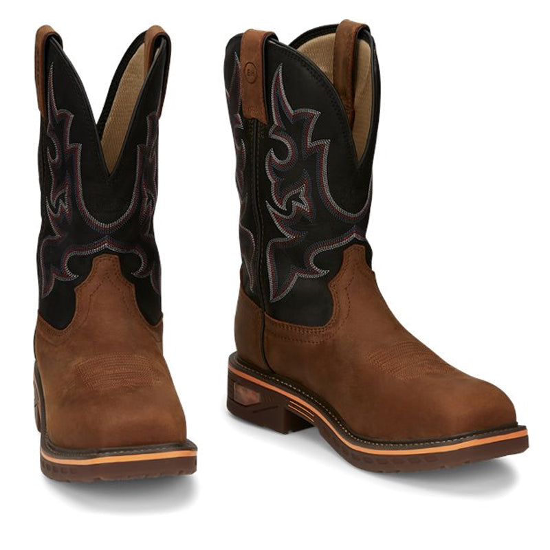 Justin Boots Resitor Nano Comp Toe Rustic Brown (CR4012)