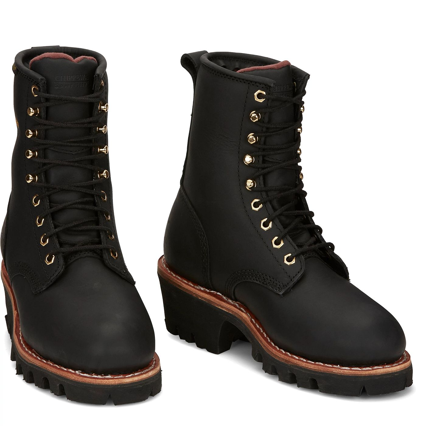 Chippewa Women's Tinsley 8" Waterproof Insulated Steel Toe - Black (L73050) - Front View