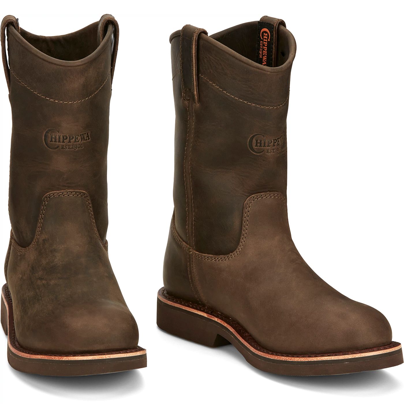 Chippewa Men's Classic 2.0 10" Pull-On - Pecan Brown (NC2075) - Front View