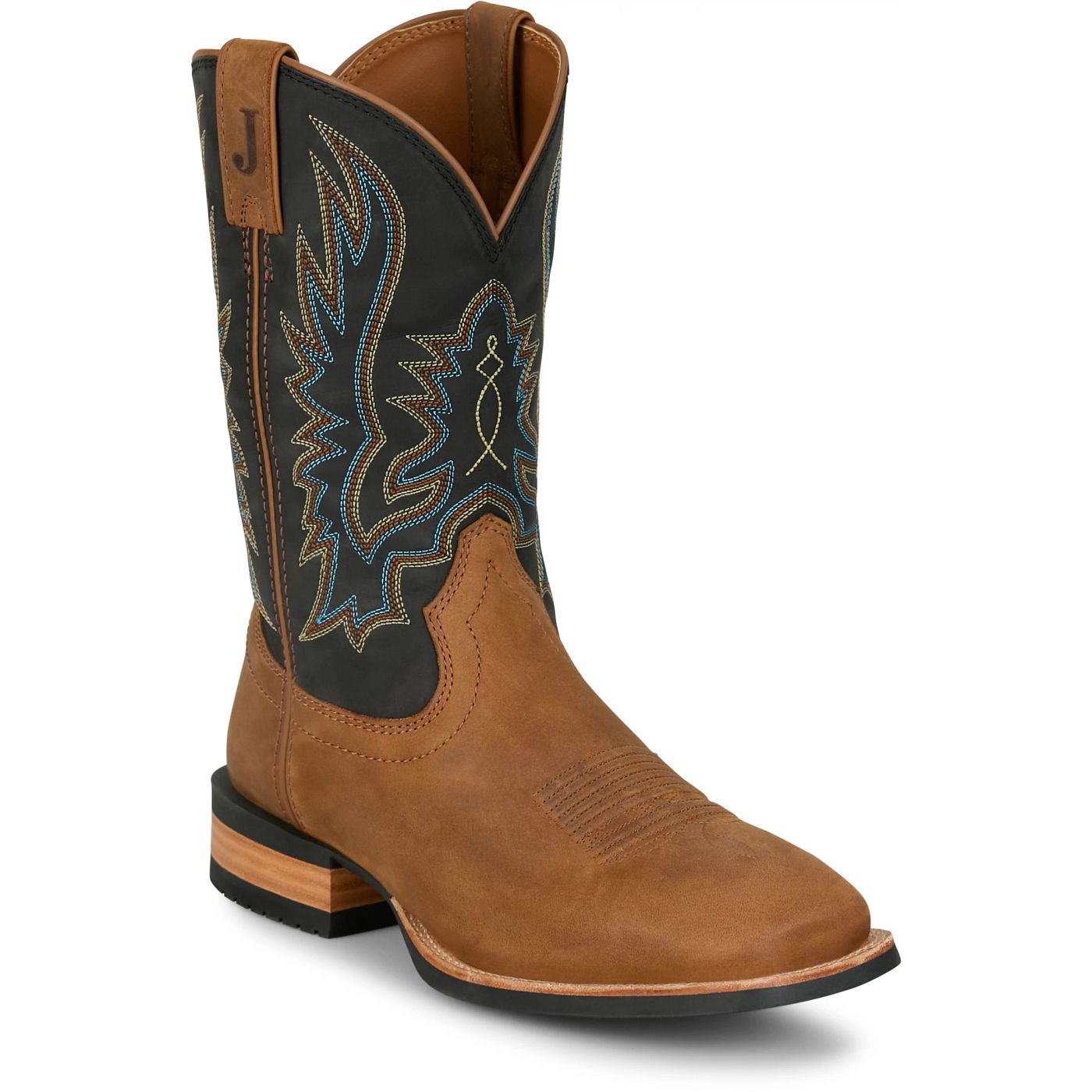 Justin Boots Men's Rustle 11" Western Boot - Chestnut (OL7330) - View 2