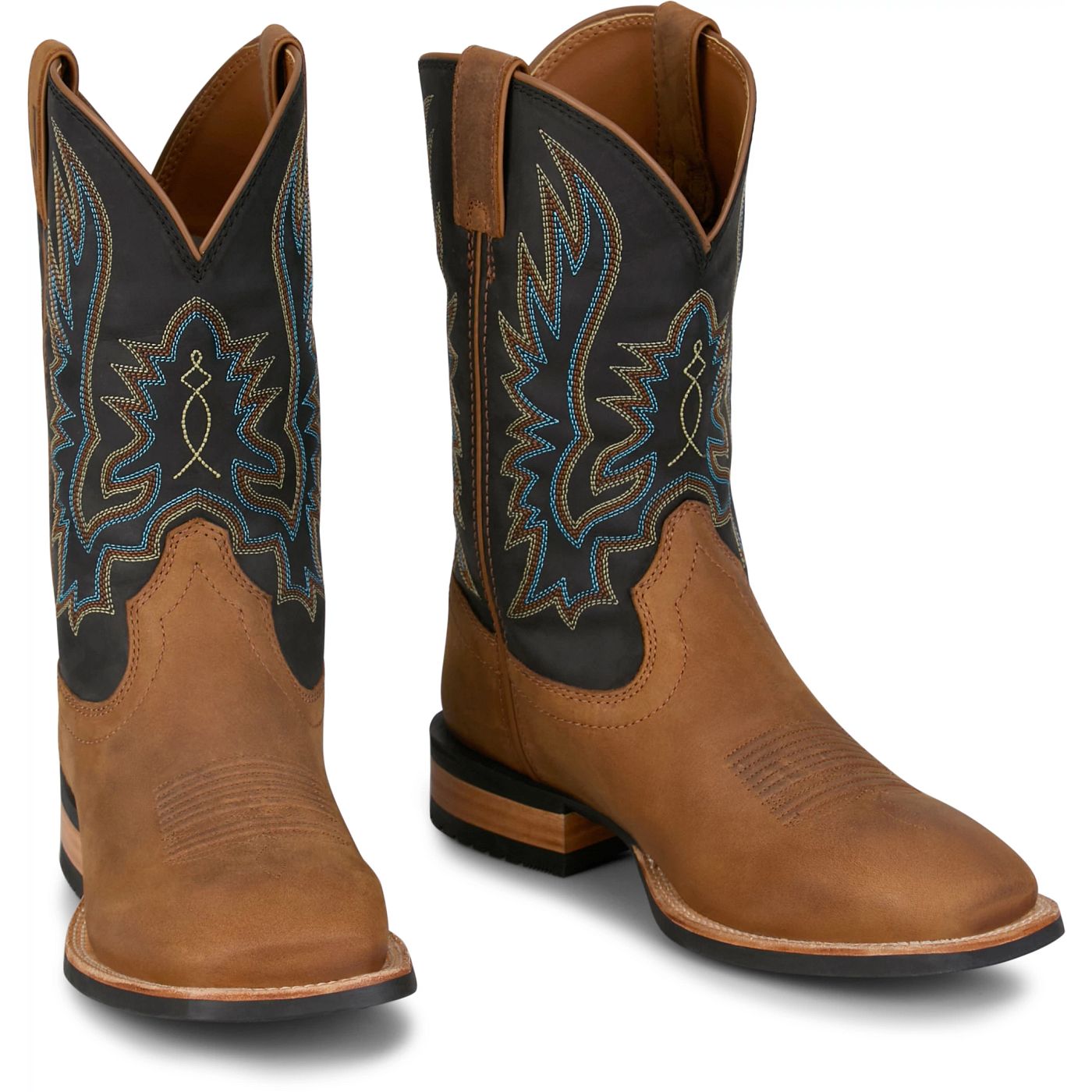 Justin Boots Men's Rustle 11" Western Boot - Chestnut (OL7330) - Front View