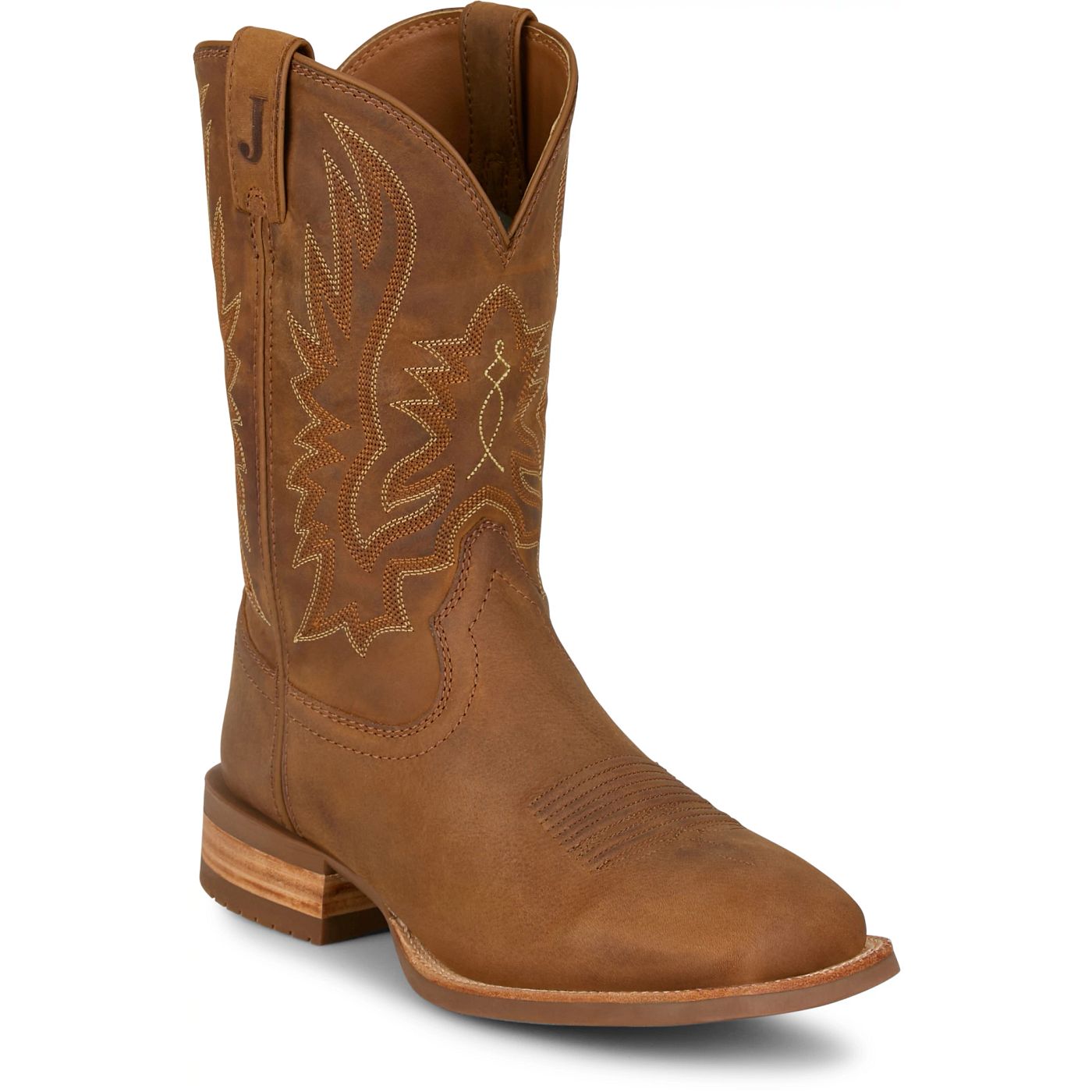 Justin Boots Men's Rustle 11" Western Boot - Chestnut Brown (OL7331) - View 2