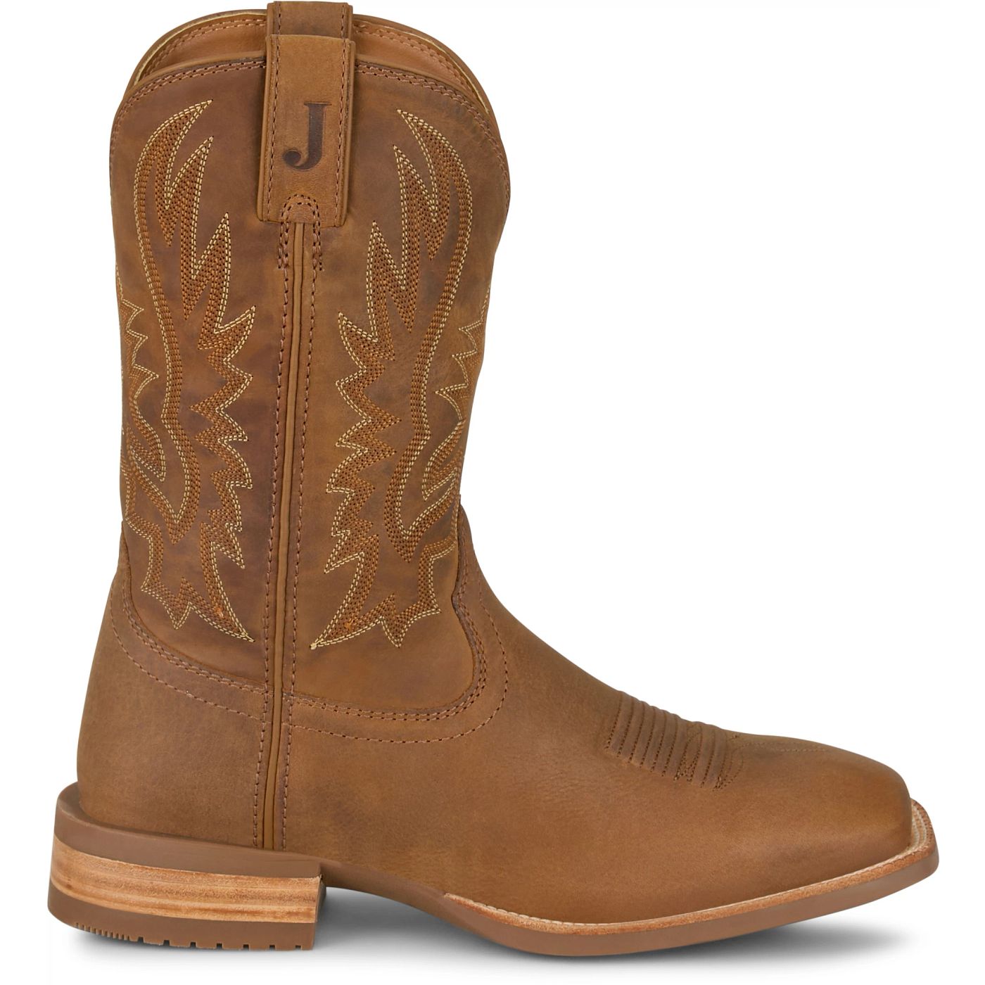 Justin Boots Men's Rustle 11" Western Boot - Chestnut Brown (OL7331) - View 3