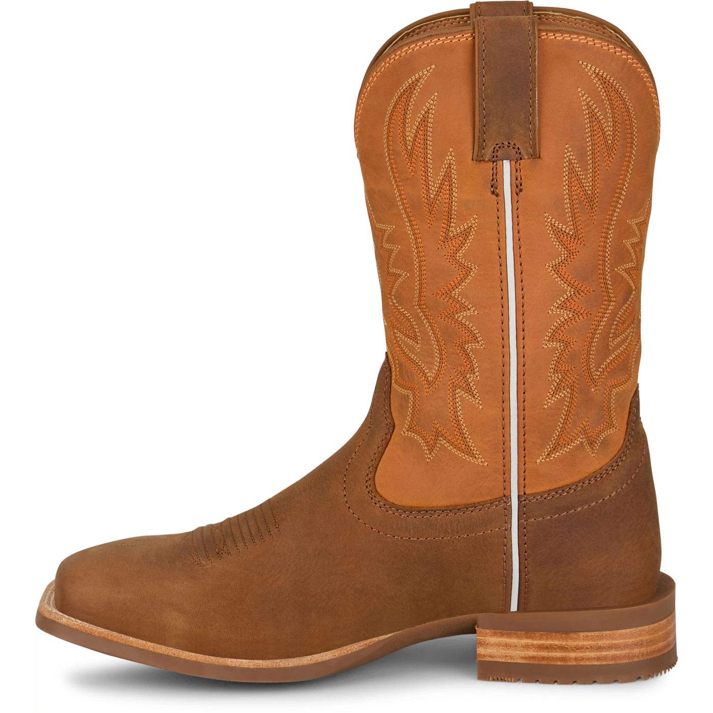 Justin Boots Men's Rustle 11" Western Boot - Rustic Amber (OL7333) - View 8