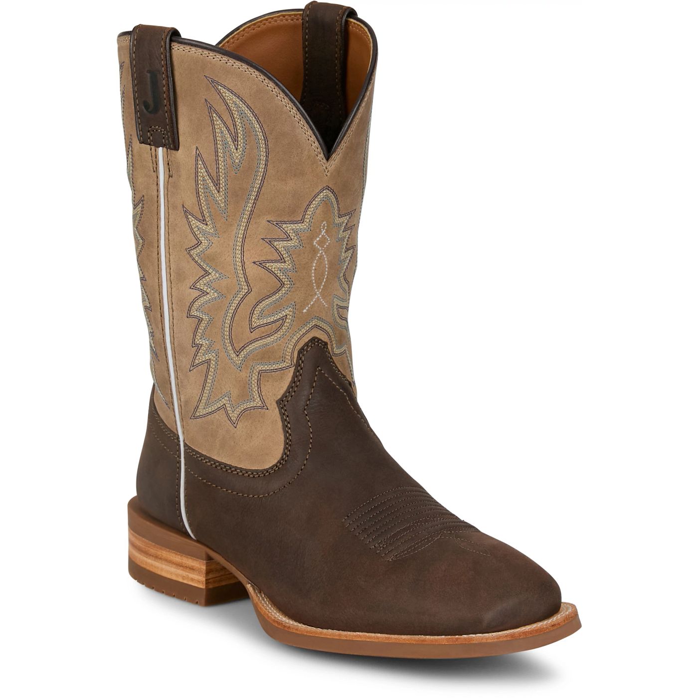 Justin Boots Men's Rustle 11" Western Boot - Grizzly (OL7335) - View 2