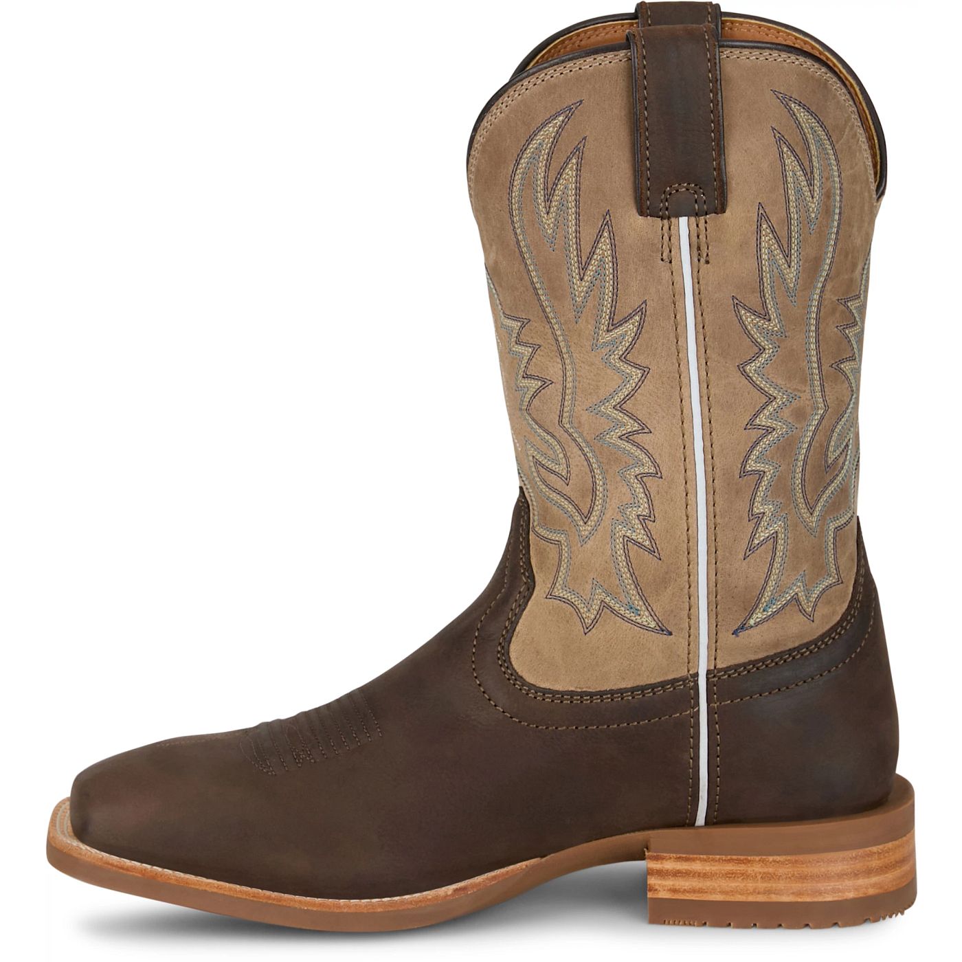 Justin Boots Men's Rustle 11" Western Boot - Grizzly (OL7335) - View 8