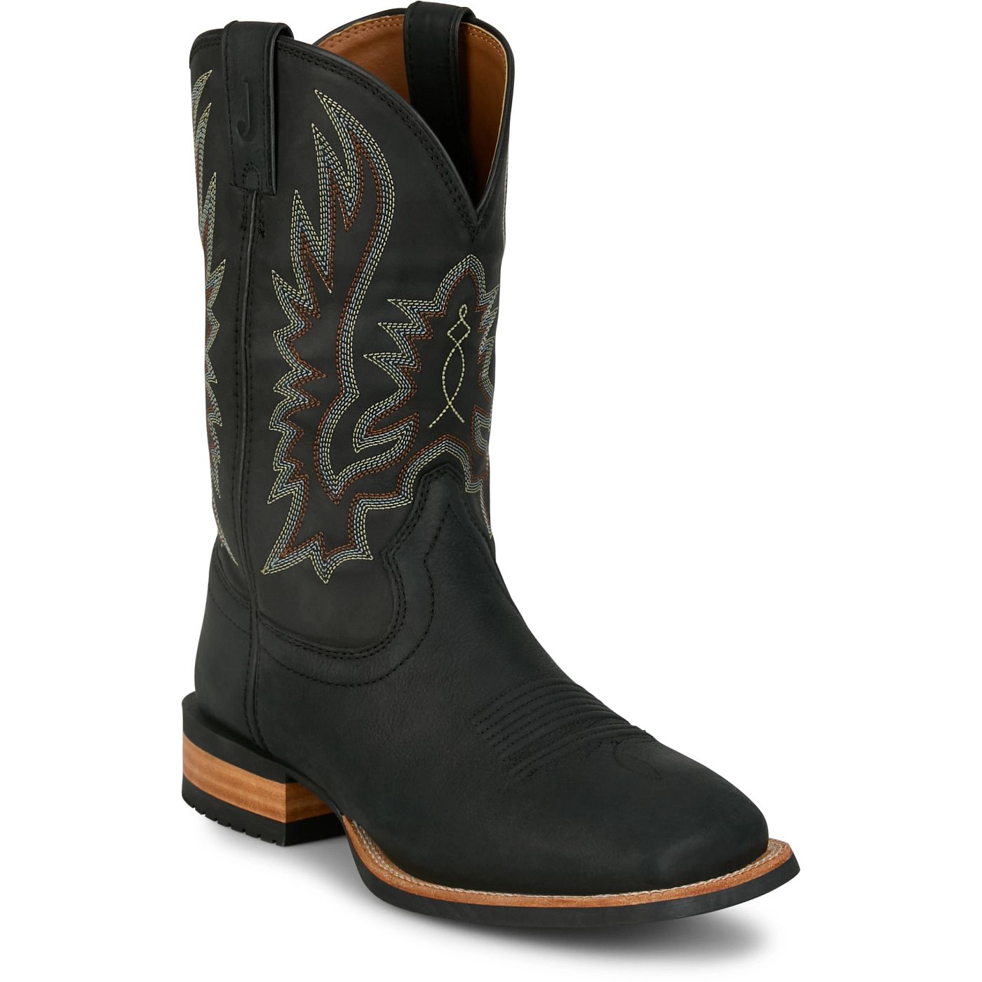 Justin Boots Men's Rustle 11" Western Boot - Coal (OL7336) - View 2