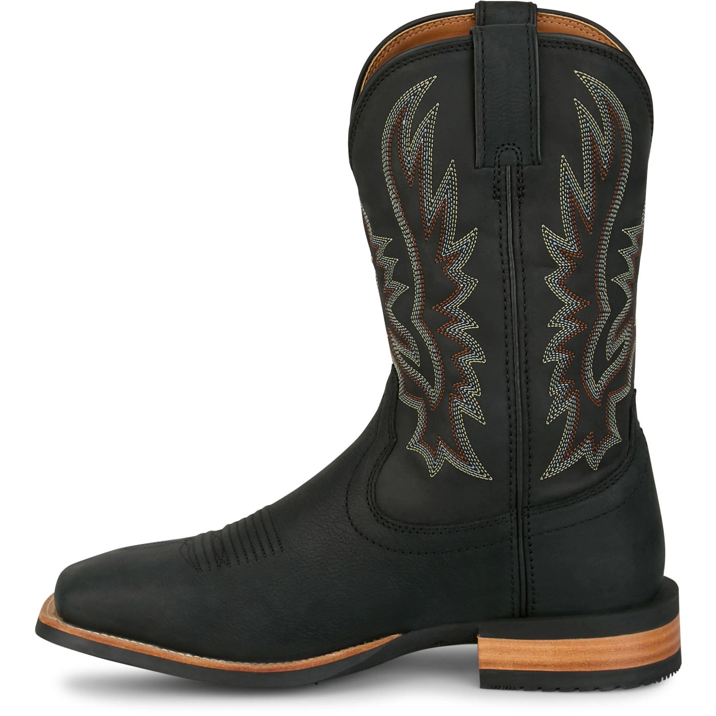 Justin Boots Men's Rustle 11" Western Boot - Coal (OL7336) - View 8