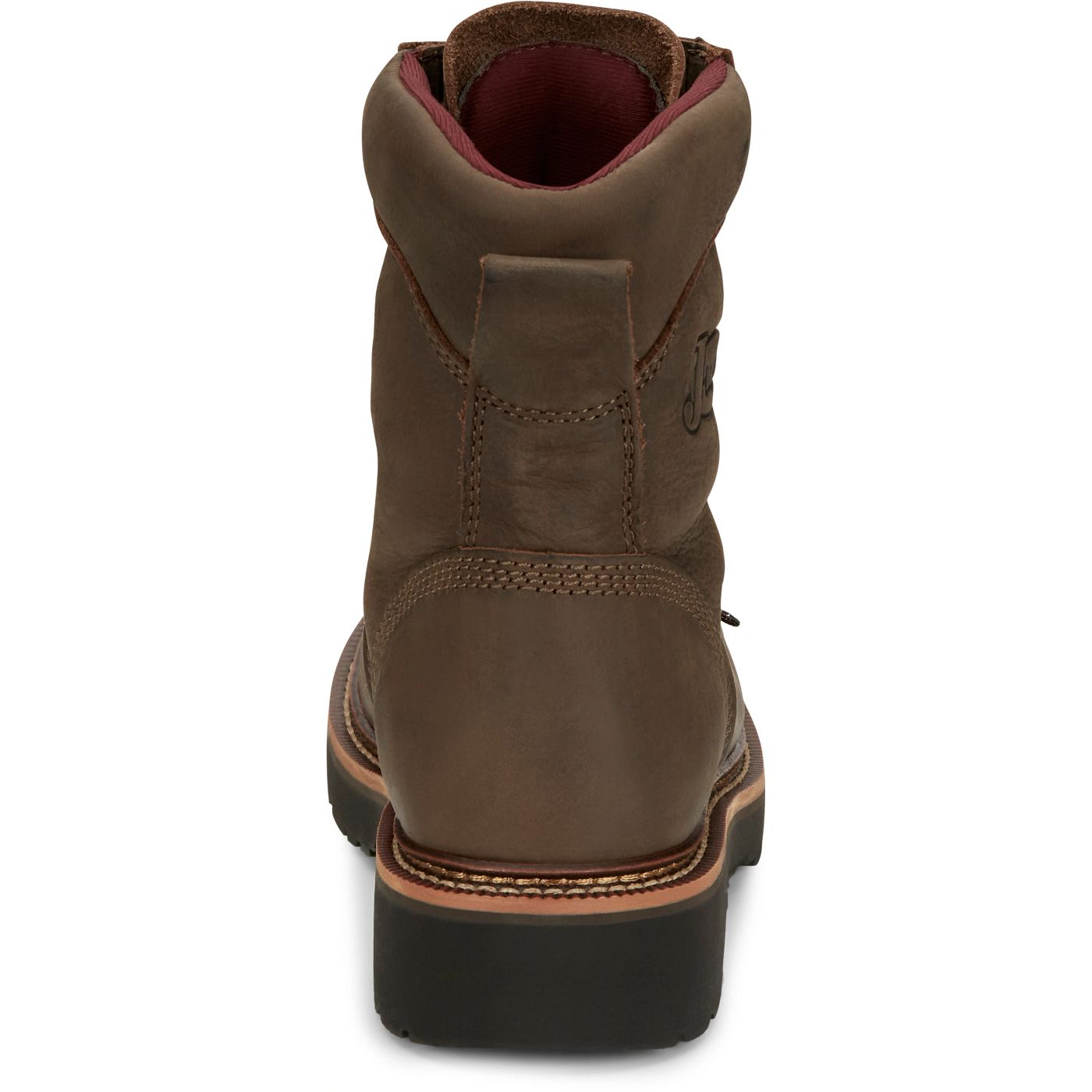 Justin Work Men's Rivot 8" Work Boot - Hickory Brown (OW440) - View 5