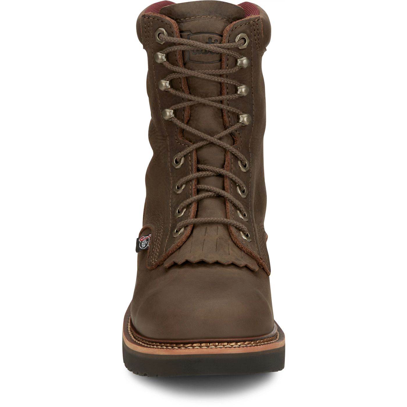 Justin Work Men's Rivot 8" Work Boot - Hickory Brown (OW440) - View 7
