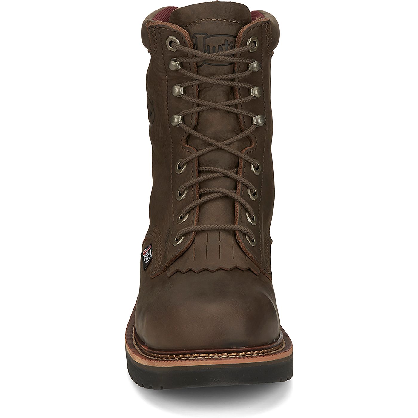 Justin Work Men's Rivot 8" Steel Toe Boot - Hickory Brown (OW441) - View 7