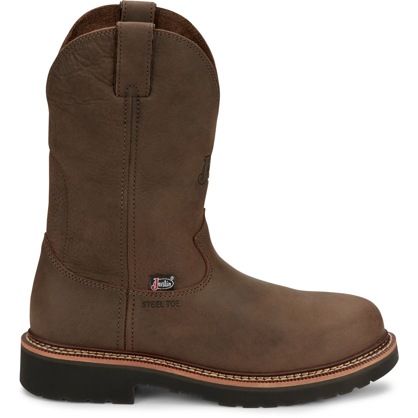 Justin Work Men's Carbide 11" Steel Toe Boot - Hickory Brown (OW4441) - View 3