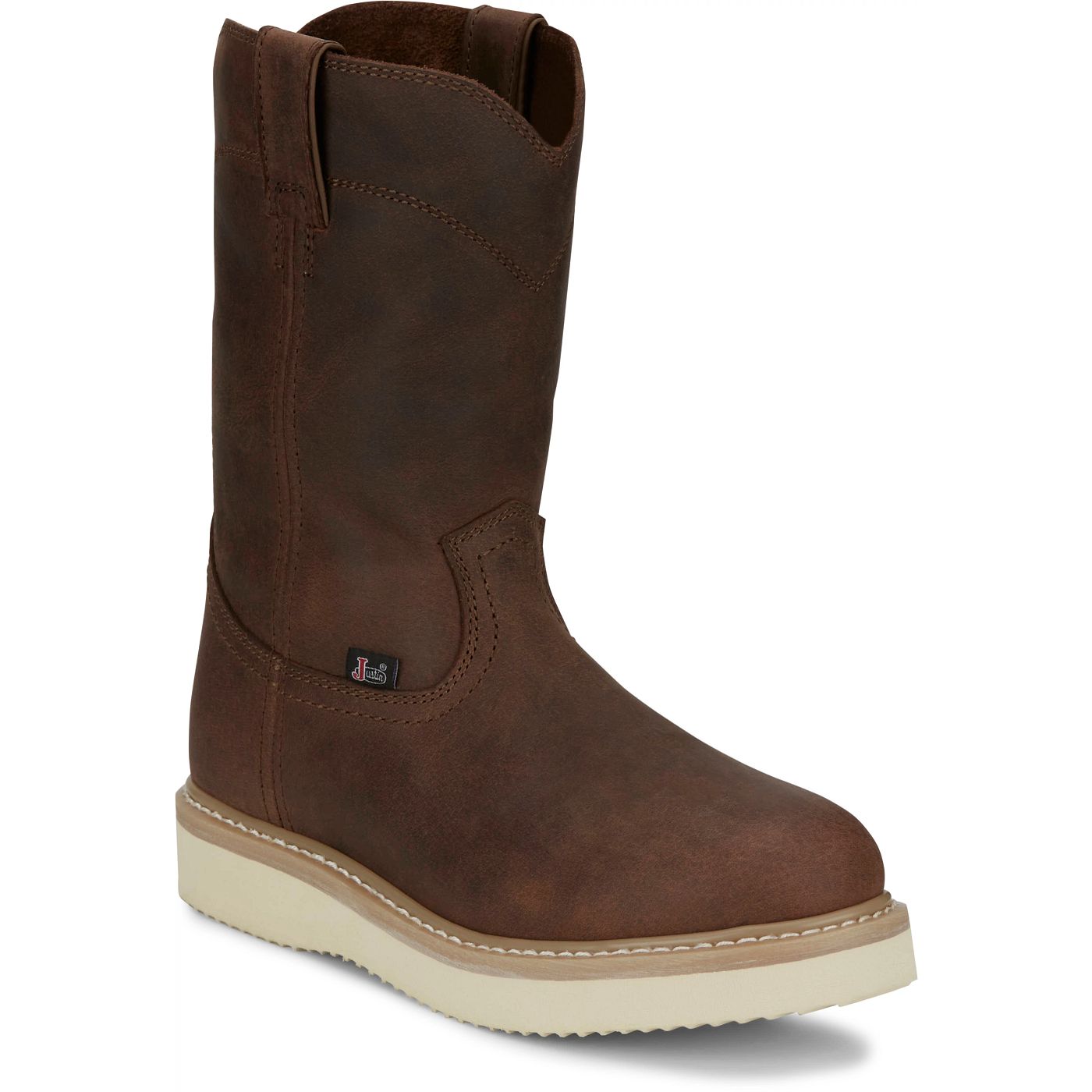 Justin Work Men's Ram 10" Work Boot - Pecan Brown (OW4710) - View 2