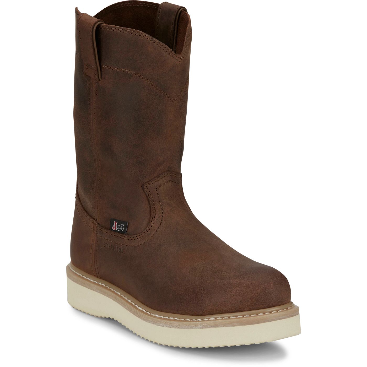 Justin Work Men's Ram 10" Steel Toe Boot - Pecan Brown (OW4711) - View 2