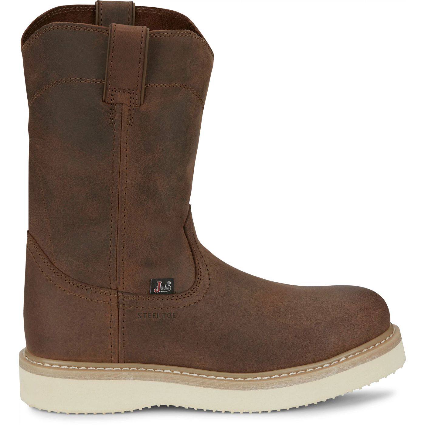 Justin Work Men's Ram 10" Steel Toe Boot - Pecan Brown (OW4711) - View 3